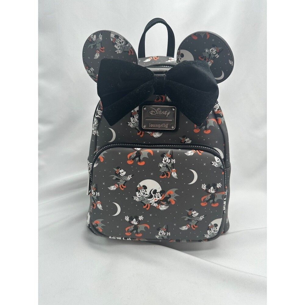 Loungefly Disney Halloween Mickey Minnie Vamp Witch Mini Backpack